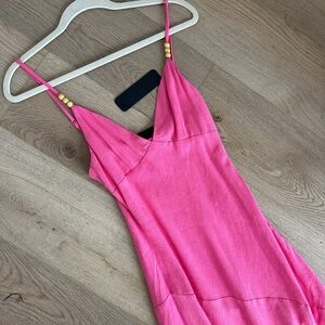 Vici Vibrant Pink Midi Dress